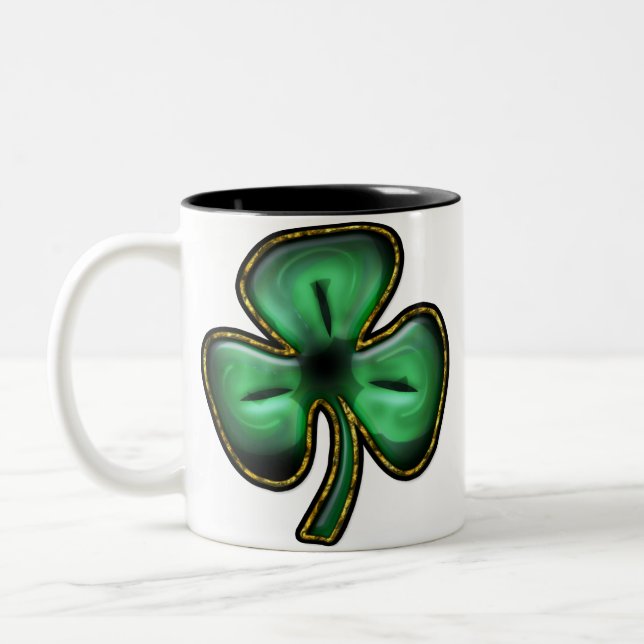 2 Couleurs Tasse de trèfle de 3 feuilles (Gauche)