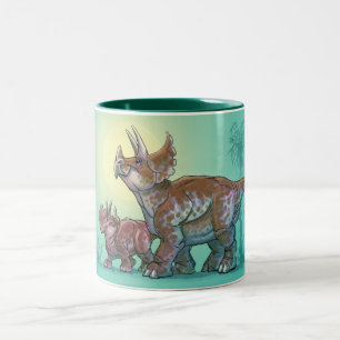 2 Couleurs Tasse de Triceratops