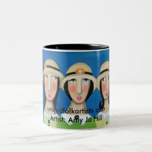 2 Couleurs Tasse de trois femmes