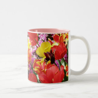2 Couleurs Tasse de tulipes