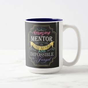 2 Couleurs Tasse de typographie personnalisée avec citation d
