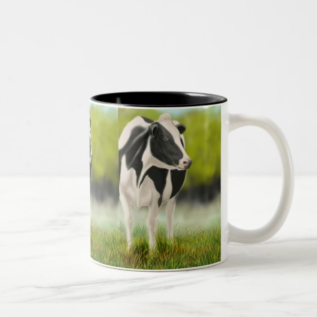 2 Couleurs Tasse de vache du Holstein (Droit)