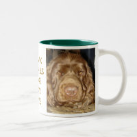 Tasse de visage d'épagneul de Sussex
