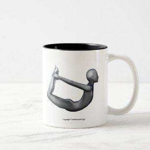 2 Couleurs Tasse de yoga - pose d'arc