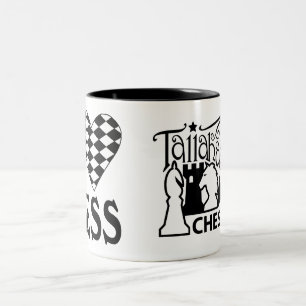 2 Couleurs Tasse d'échecs d'amour du club d'échecs de