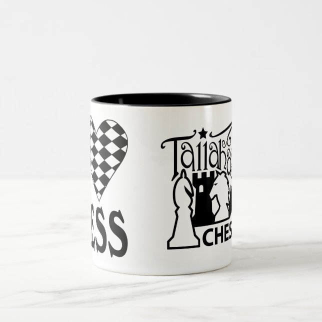 2 Couleurs Tasse d'échecs d'amour du club d'échecs de (Centre)