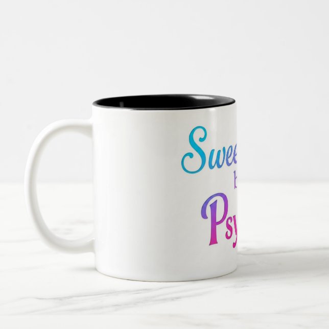 2 Couleurs Tasse déclaration douce mais psychopathe  (Gauche)
