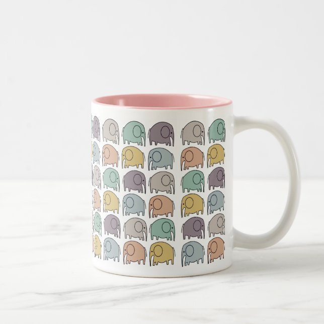 2 Couleurs Tasse d'éléphant (Droit)