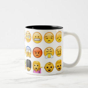 2 Couleurs Tasse d'Emoji