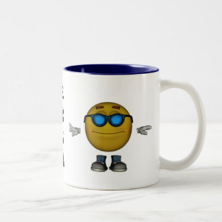 2 Couleurs Tasse d'émoticône de KEWL