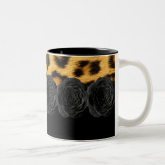 2 Couleurs Tasse d'empreinte de léopard