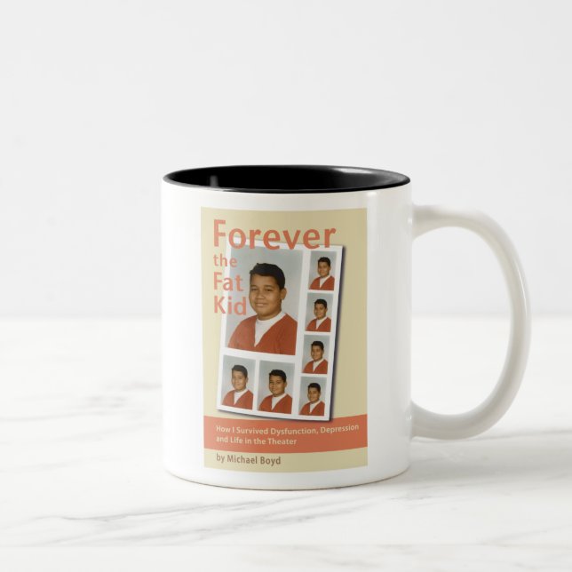 2 Couleurs Tasse d'ENFANT de FAT (ton deux) (Droit)