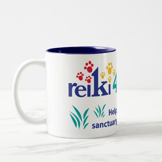2 Couleurs Tasse d'enfants de fourrure de Reiki 4 (Gauche)