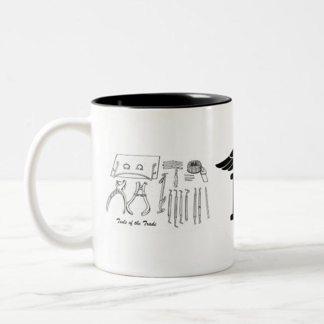 2 Couleurs Tasse dentaire de technologie (Gauche)