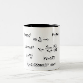 2 Couleurs Tasse d'équations