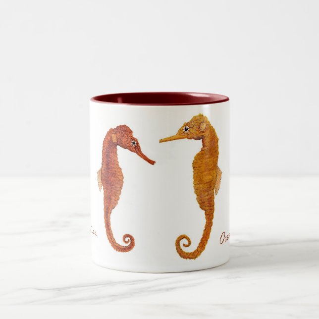 2 Couleurs Tasse d'équidés d'océan (Centre)