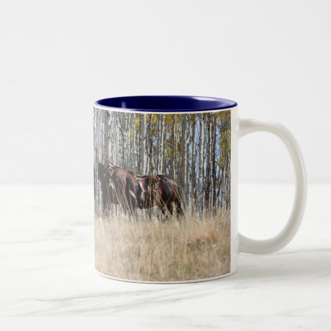 2 Couleurs Tasse d'équitation (Droit)