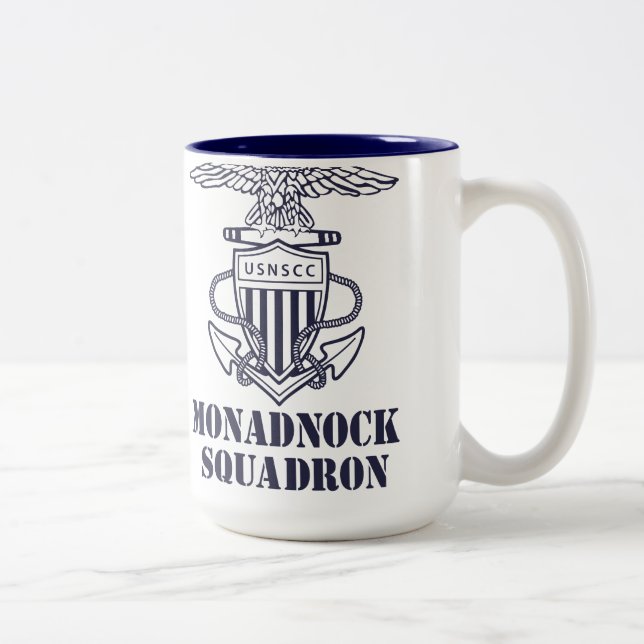 2 Couleurs Tasse d'escadron de Monadnock (Droit)