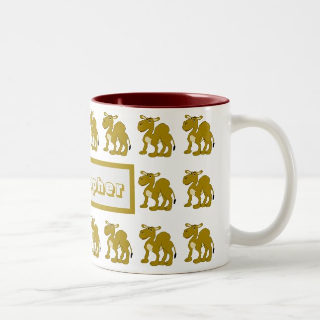 2 Couleurs Tasse Design Chameau Dromadaire (Droit)
