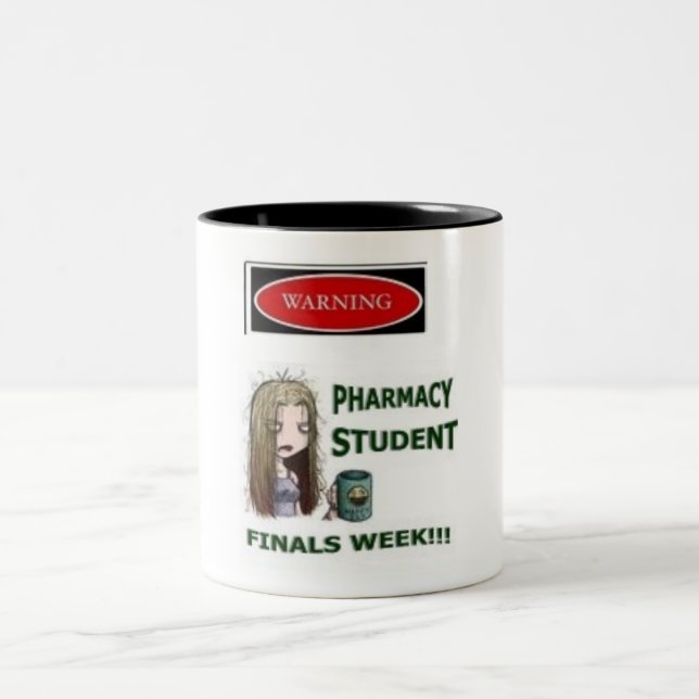 2 Couleurs Tasse d'étudiant de pharmacie (Centre)
