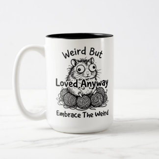 2 Couleurs Tasse deux tons avec citation drôle et bizarre