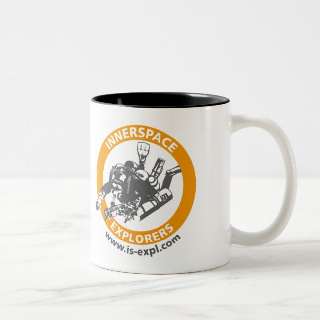 2 Couleurs Tasse d'explorateurs d'InnerSpace (tasse de deux (Droit)
