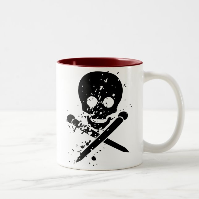 2 Couleurs Tasse d'ha Sitz Knitz Killz (Droit)