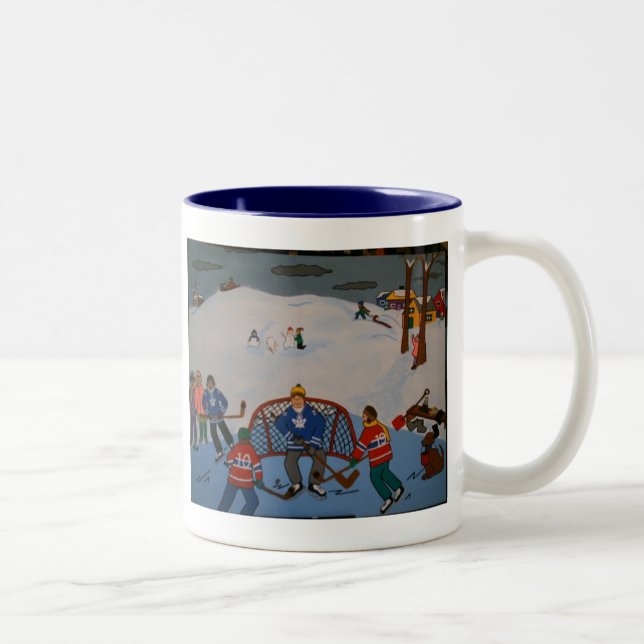 2 Couleurs Tasse d'hockey (Droit)