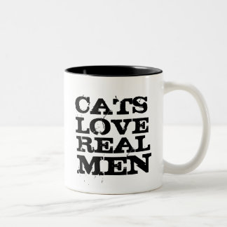 2 Couleurs Tasse d'hommes d'amour de chats vraie
