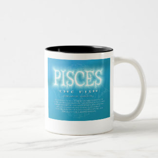2 Couleurs Tasse d'horoscope de Poissons