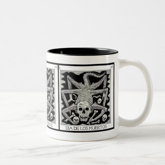 2 Couleurs Tasse Dia De Los Muertos (Droit)