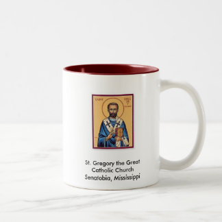 2 Couleurs Tasse d'icône de St Gregory