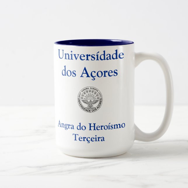 2 Couleurs Tasse d'îles des Açores (Droit)