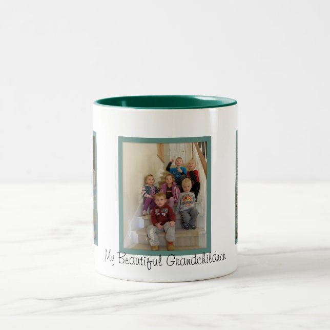2 Couleurs Tasse d'image de famille (Centre)