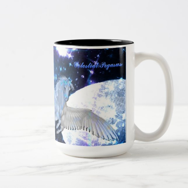2 Couleurs Tasse d'imaginaire de Pegasus de nuit étoilée (Droit)