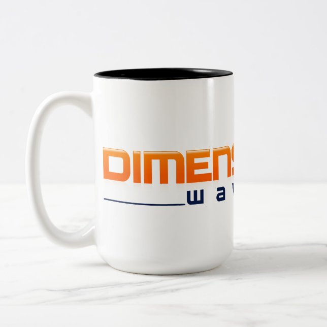 2 Couleurs Tasse dimensionnelle de fonctionnaire de vague (Gauche)