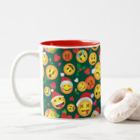 Tasse d'impression d'Emoji de Noël