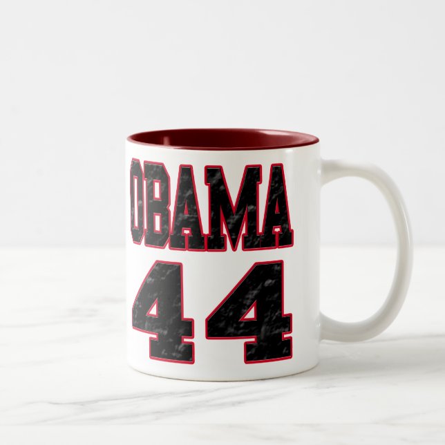 2 Couleurs Tasse d'Obama 44 (Droit)