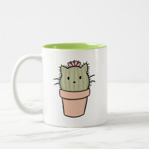 2 Couleurs Tasse dodue de Catcus