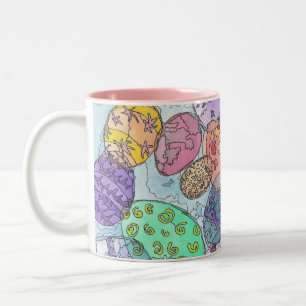 2 Couleurs Tasse d'oeuf de pâques
