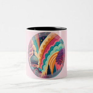 2 Couleurs Tasse Dôme Fantastique Pastel – Personnalisable