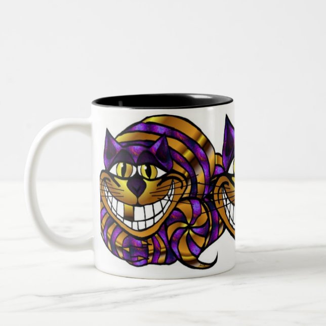 2 Couleurs Tasse d'or de chat de Cheshire (Gauche)