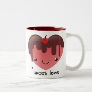 2 Couleurs Tasse douce d'amour