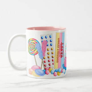 2 Couleurs Tasse douce de magasin de vieille sucrerie de mode