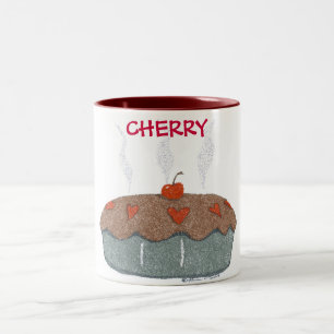 2 Couleurs Tasse douce de tarte aux cerises