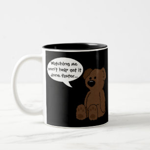 2 Couleurs Tasse "d'ours de message"