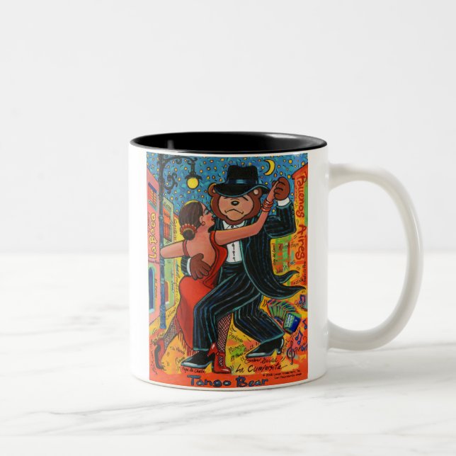 2 Couleurs Tasse d'ours de tango (Droit)