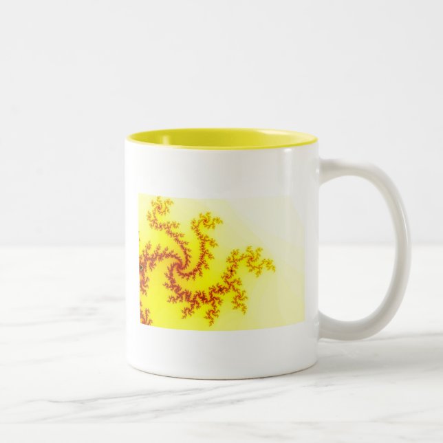 2 Couleurs Tasse Dragon Jaune (Droit)