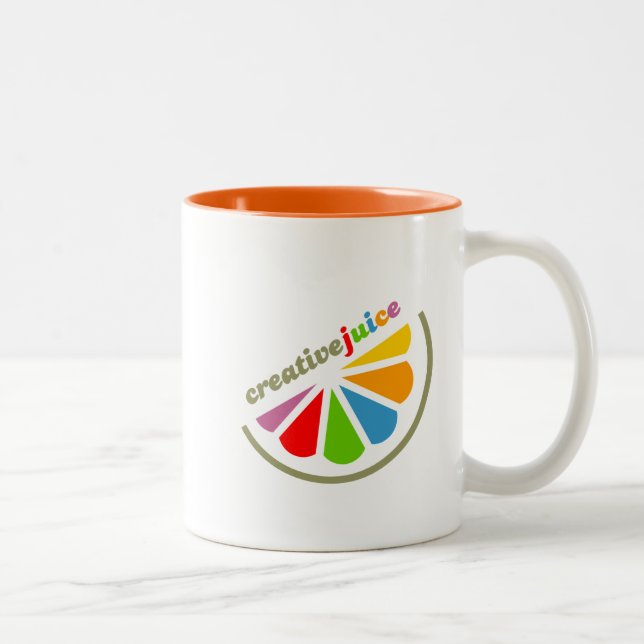 2 Couleurs Tasse drôle d'artiste créatif de jus (Droit)