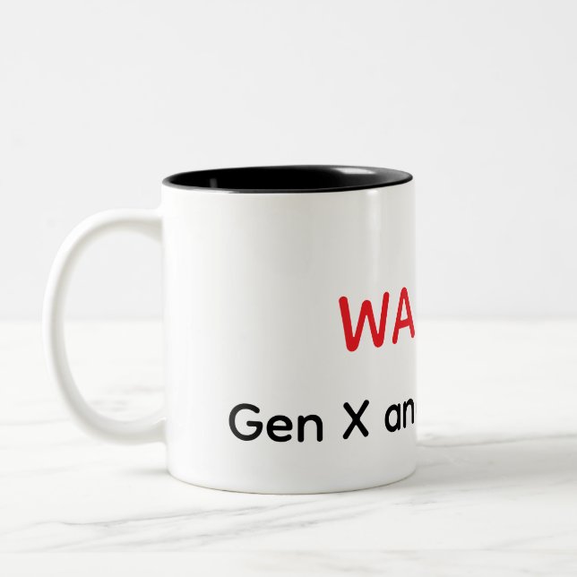 2 Couleurs Tasse drôle d'avertissement de ménopause pour les  (Gauche)